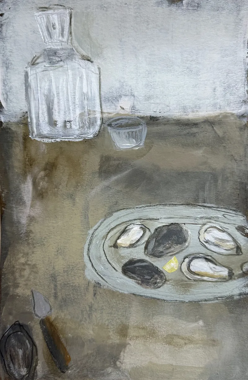 Schilderij van Harriet — oesters